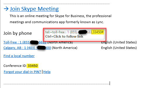 join skype meeting with conference id